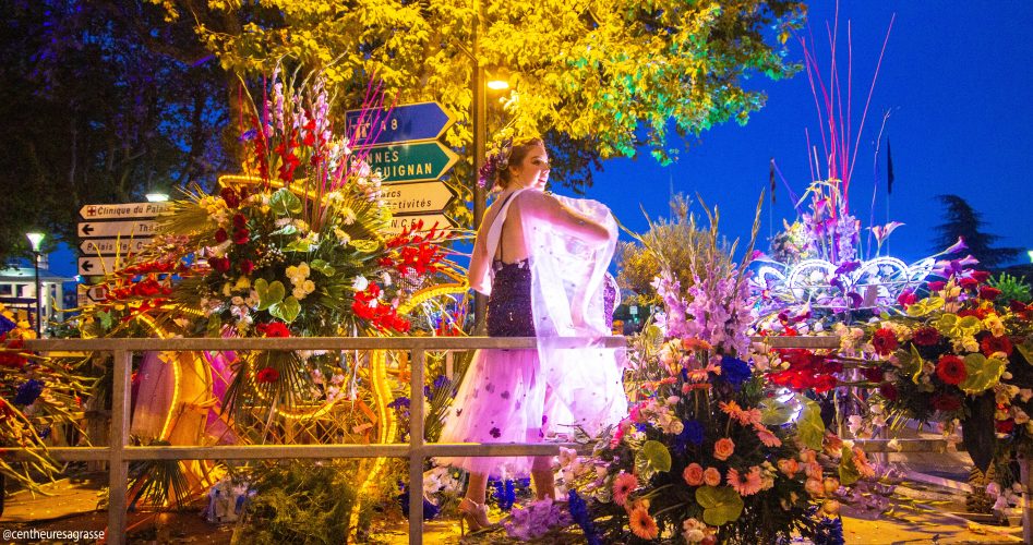 Char fleuri de la Fête du Jasmin à Grasse